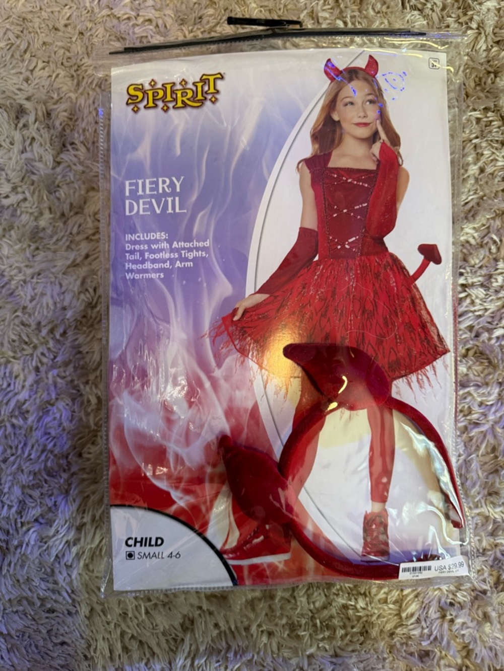 Spirit Fiery Devil Kids Costume - Red
